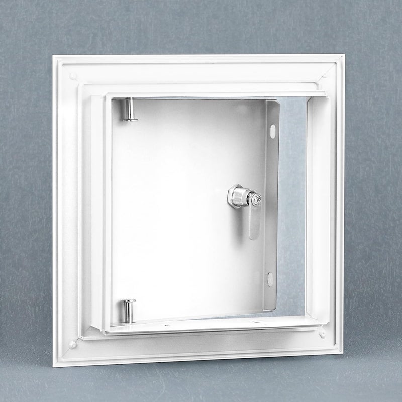 QWORK Aluminum Alloy Access Panel, 6 x 6 Inch Service Shaft Door Panel for Wall and Ceiling Electrical - Image 2
